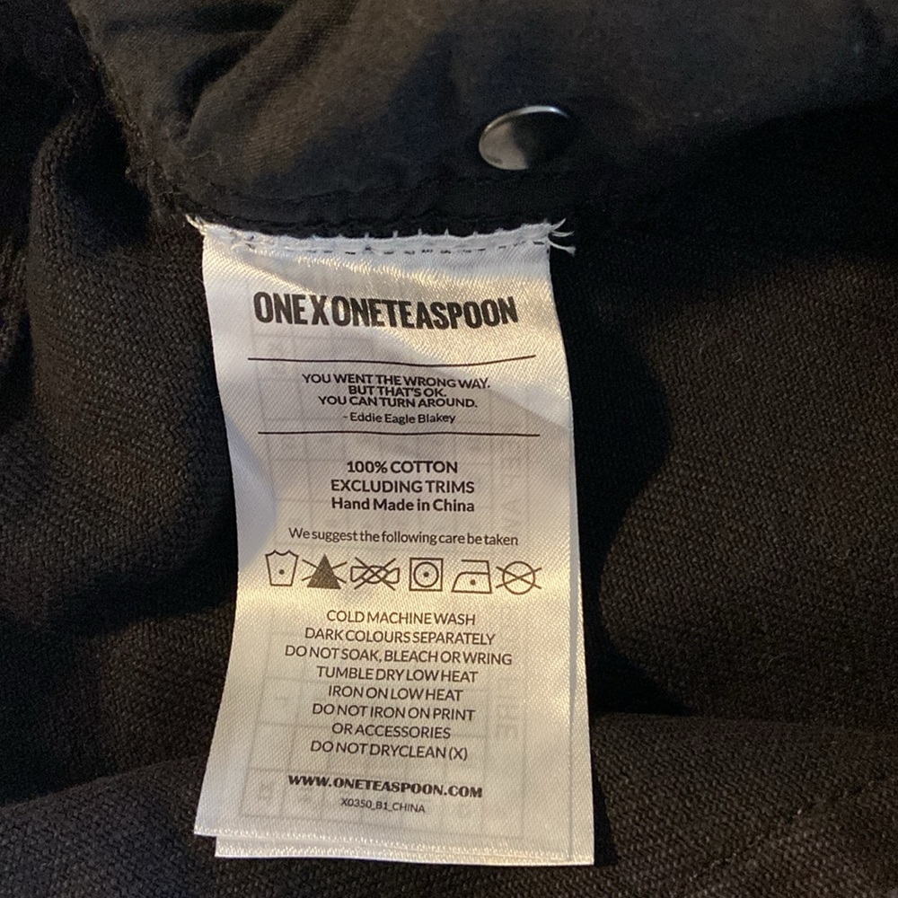 One Teaspoon NWT Black Oak Firebirds Distressed Raw Edge Cropped Jeans 3112 - Picture 10 of 15